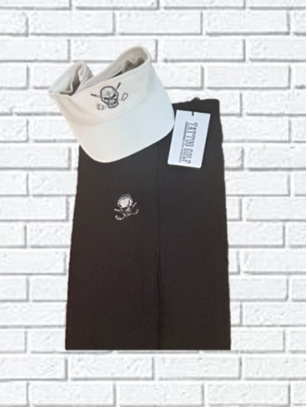 Tattoo Golf Performance | Skull with Golf Clubs Skort